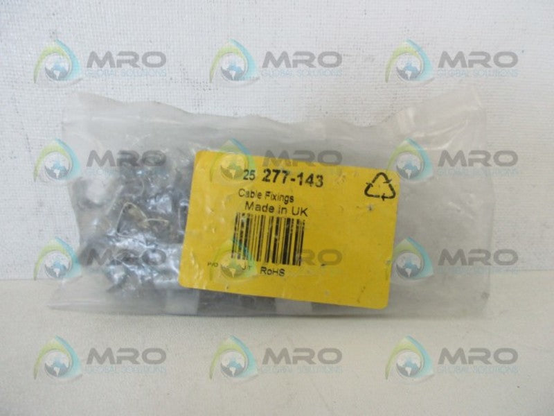RS COMPONENTS 277-143 CABLE FIXINGS (PKG OF 25) * NEW IN FACTORY BAG *