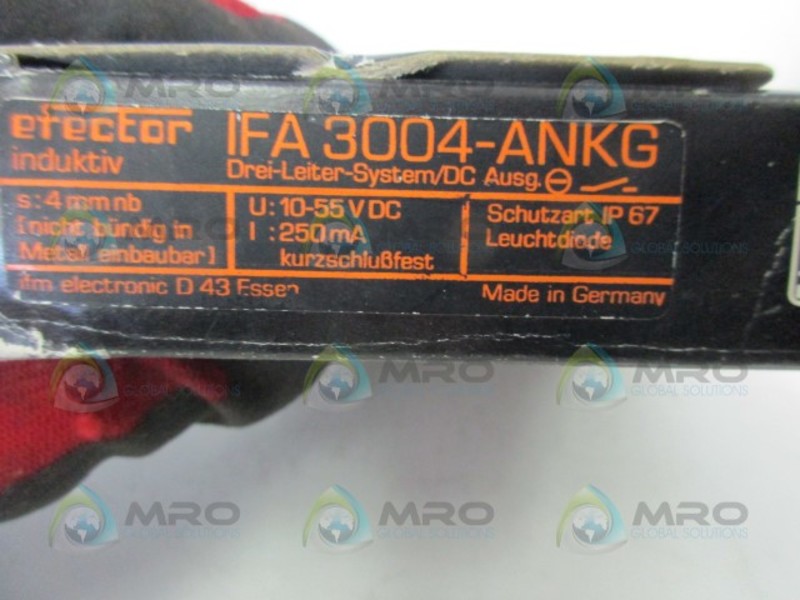IFM EFECTOR IFA3004-ANKG INDUCTIVE PROXIMITY SENSOR  NSMP