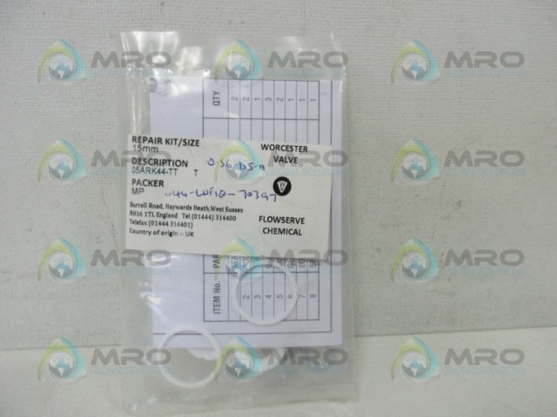 WORCESTER CONTROLS 05ARK44-TTT REPAIR KIT * NEW IN FACTORY BAG *