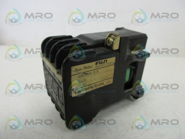 FUJI ELECTRIC SRCa50-3/X 2a2b AUXILIARY RELAY * USED *