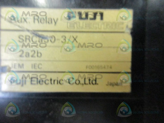 FUJI ELECTRIC SRCa50-3/X 2a2b AUXILIARY RELAY * USED *