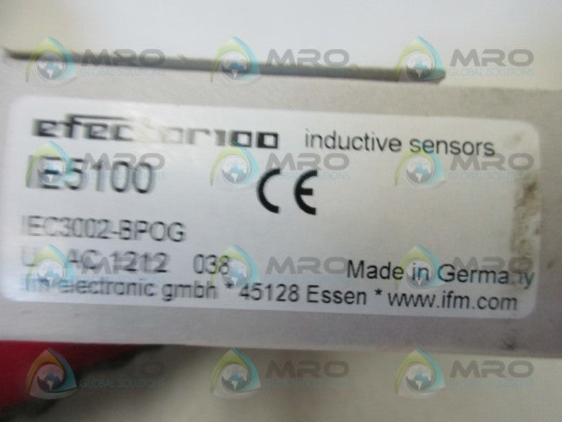 IFM EFECTOR IE5100 INDUCTIVE PROXIMITY SENSOR  NSMP