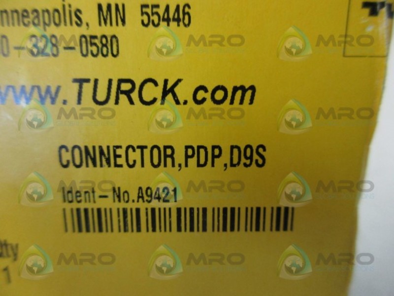 TURCK CONNECTOR,PDP,D9S CONNECTOR  NSFS