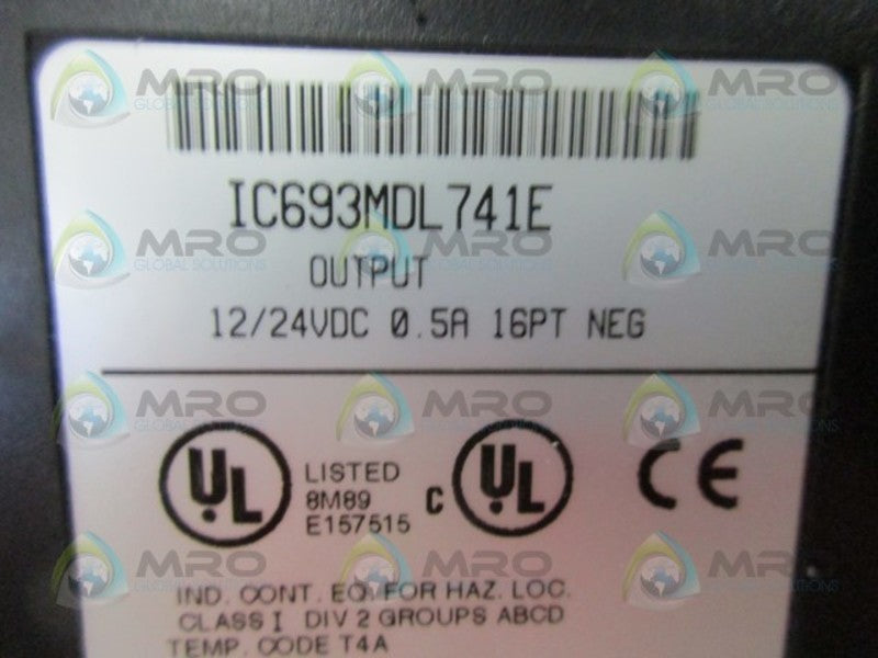 FAUNC IC693MDL741E OUTPUT MODULE 12/24VDC 0.5A  UNMP