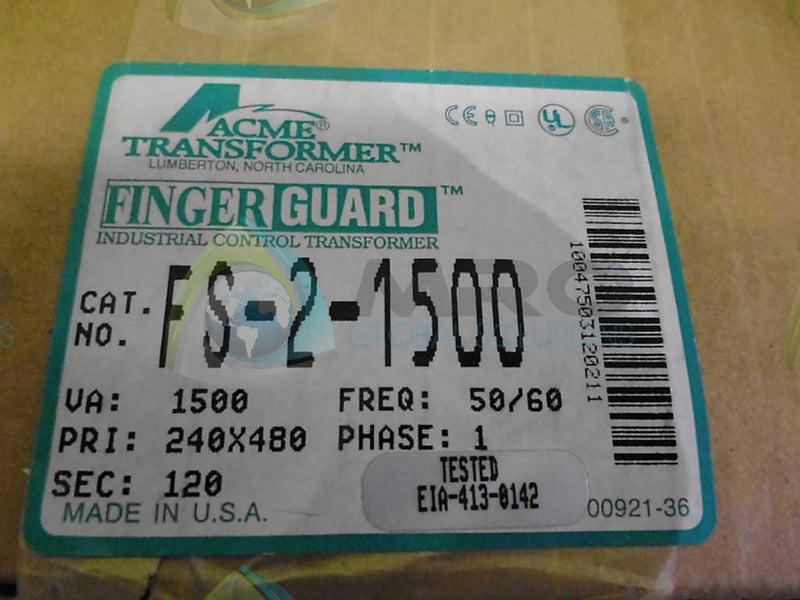 ACME TRANSFORMER FS-2-1500 TRANSFORMER * FACTORY SEALED *