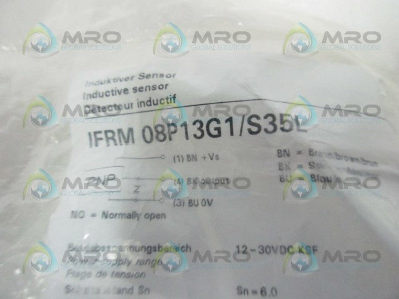 BAUMER IFRM08P13G1/S35L INDUCTIVE PROXIMITY SWITCH * NEW IN FACTORY BAG *