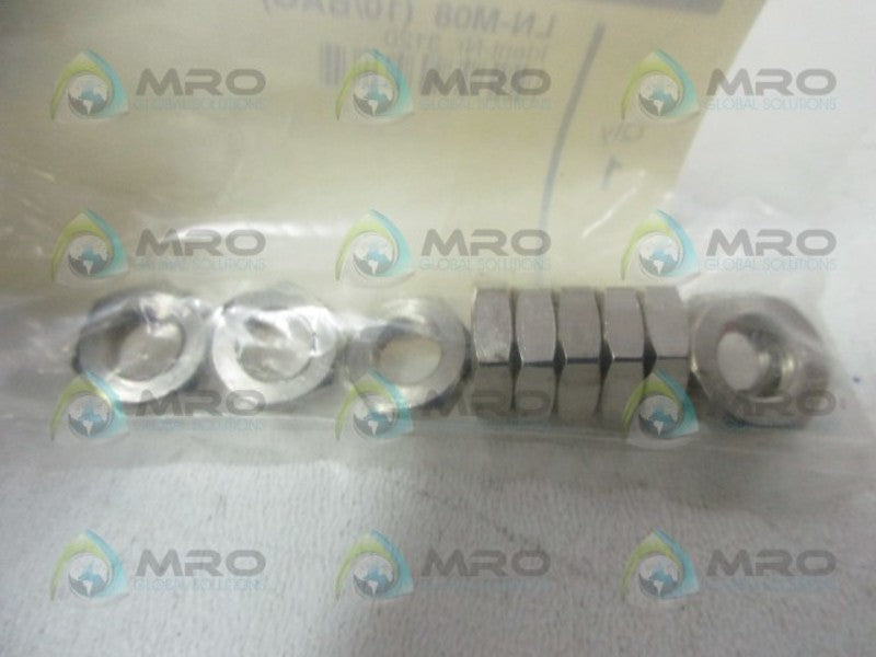 TURCK LN-M08 LOCKNUTS (PKG OF 10) * NEW IN FACTORY BAG *