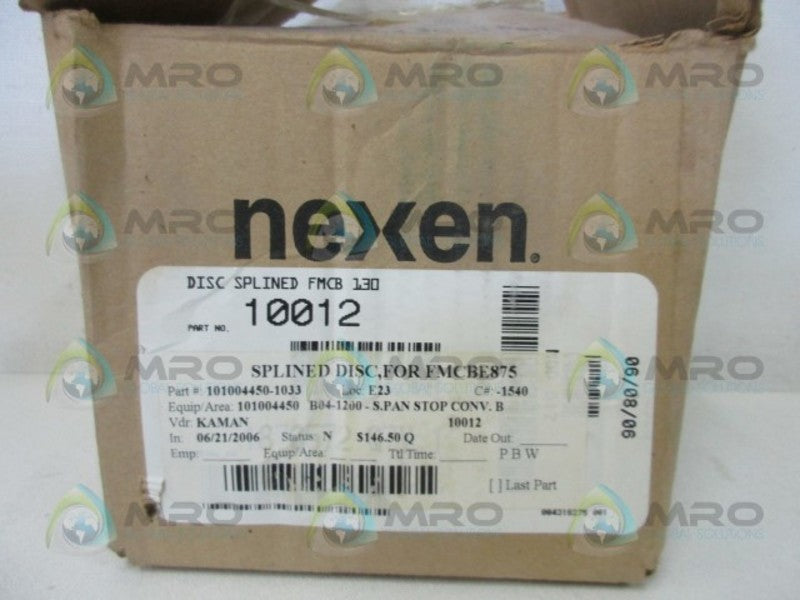 NEXEN 10012 SPLINDED DISC  NSMP