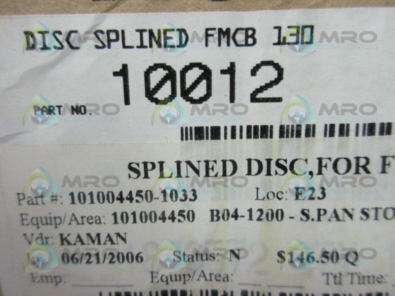 NEXEN 10012 SPLINDED DISC  NSMP