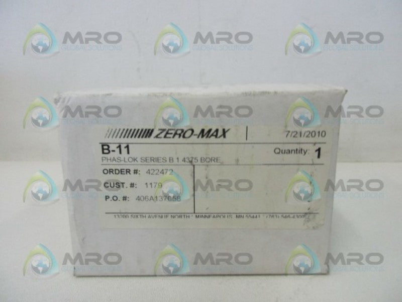 ZERO-MAX B-11 BORE  NSMP