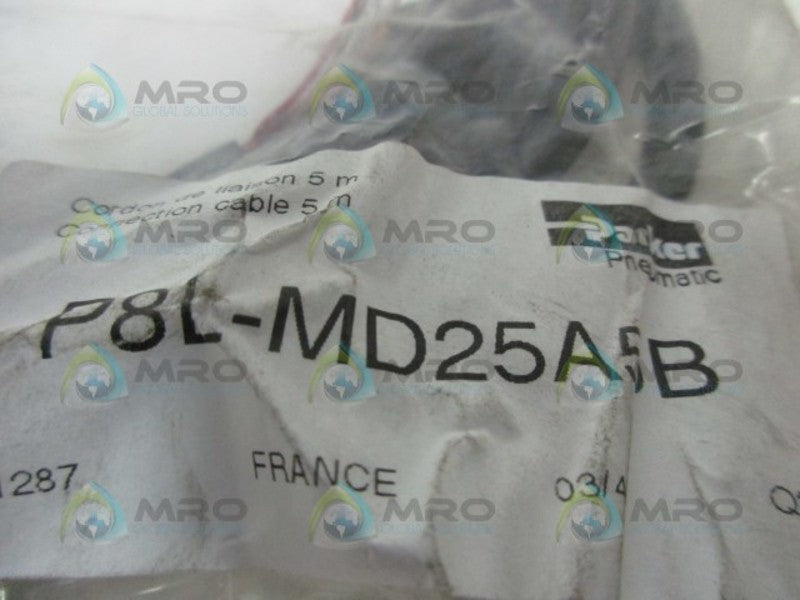 PARKER P8L-MD25A5B PNEUMATICS CONNECTION CABLE * NEW IN FACTORY BAG *