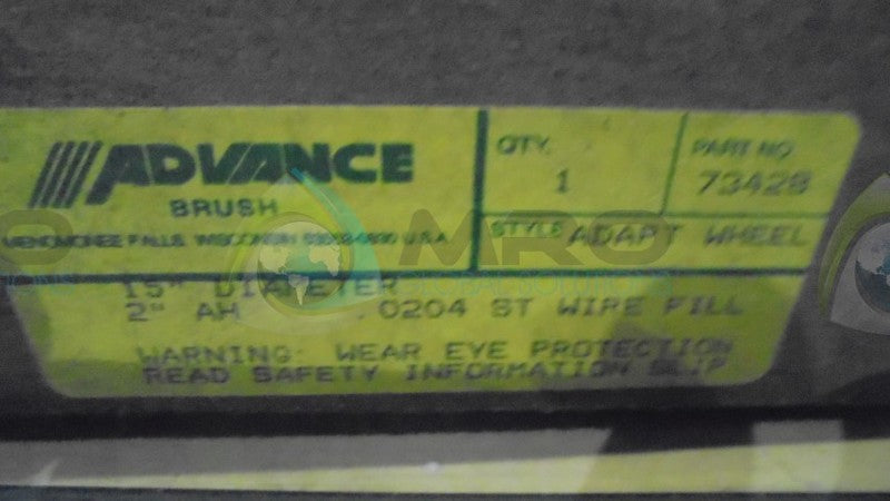 ADVANCE 73428 ADAPT WHEEL * FACTORY SEALED *