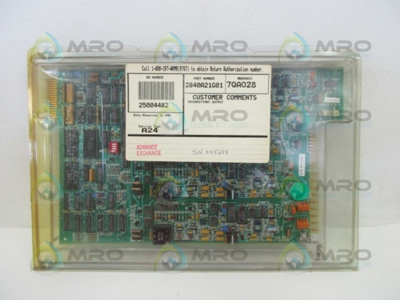 WESTINGHOUSE 2840A21G01 OUTPUT ANALOG BOARD  NSMP