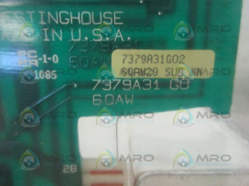 WESTINGHOUSE 7379A31G02 ANALOG INPUT POINT CARD  NSMP