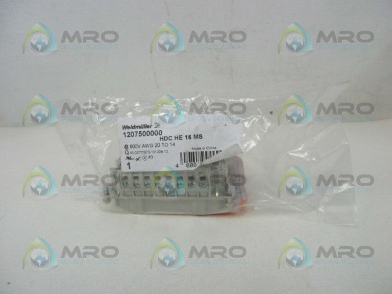 WEIDMULLER 1207500000 CONNECTOR MALE * NEW IN FACTORY BAG *