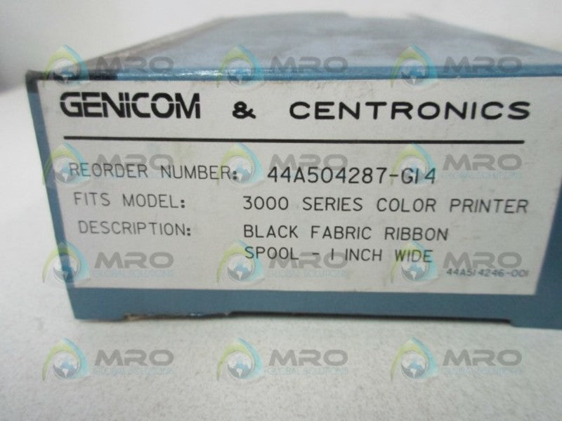 GENICOM 44A504287-GI4 BLACK FABRIC RIBBON SPOOL  NSMP