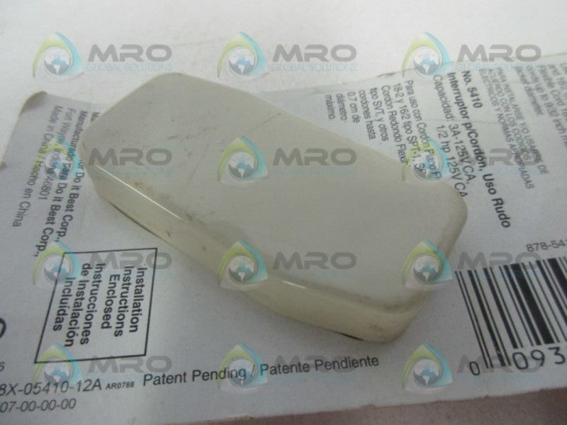 DO IT 520519 HEAVY DUTY CORD SWITCH * NEW IN FACTORY BAG *