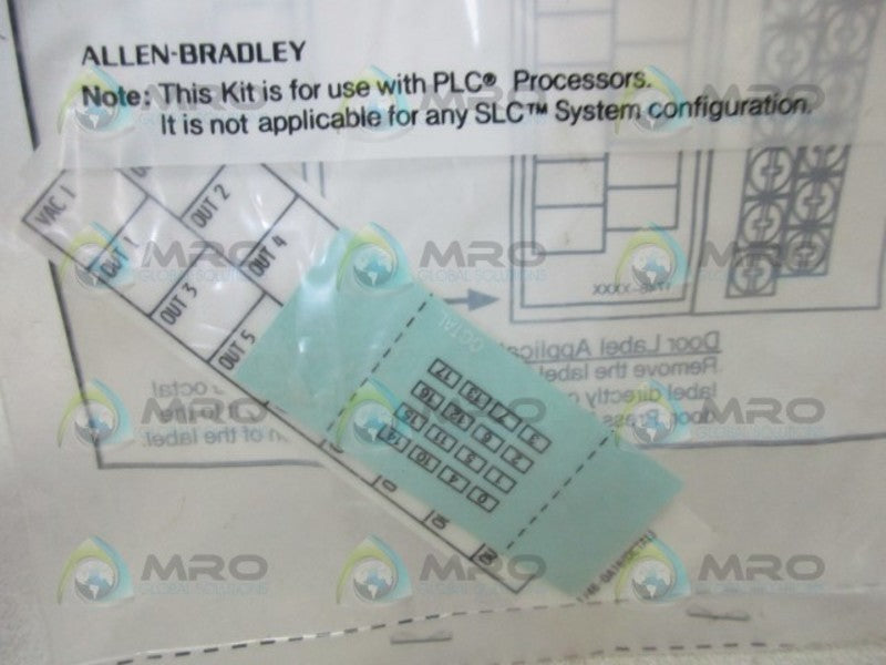 ALLEN BRADLEY SLC 500 1746-RL50 SER. A OCTAL LABEL KIT * NEW IN FACTORY BAG *