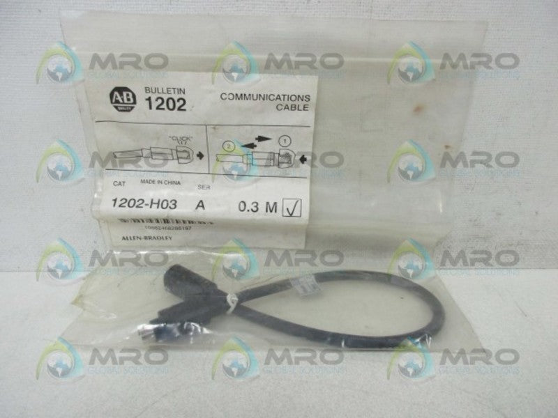 ALLEN BRADLEY 1202-H03 SER. A COMMUNICATION CABLE * NEW IN FACTORY BAG *