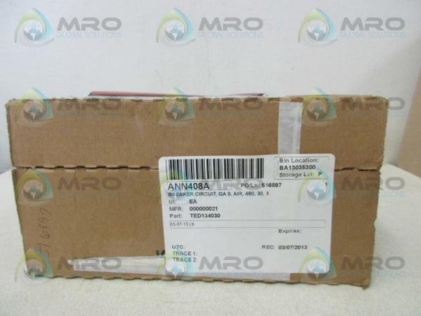 GENERAL ELECTRIC TED134030 CIRCUIT BREAKER  NSFS