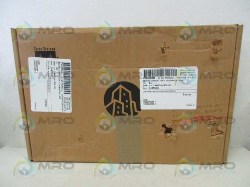 AVC SPECIALISTS PASTD654 INTERFACE BOARD  UNMP