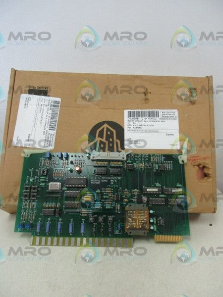 AVC SPECIALISTS PASTD654 INTERFACE BOARD  UNMP