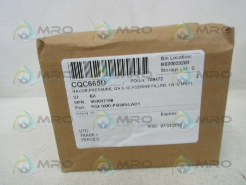 SWAGELOK PGI-100C-PG300-LAO1 PRESSURE GAUGE  NSMP