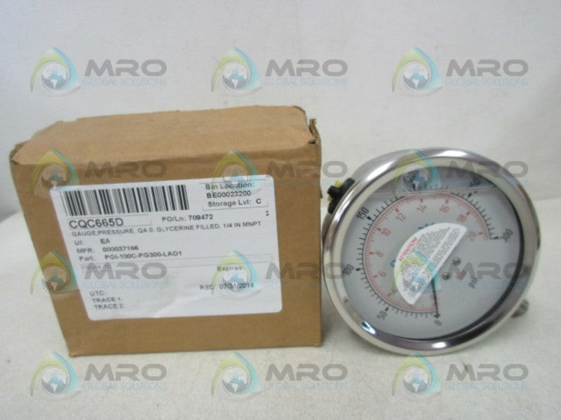 SWAGELOK PGI-100C-PG300-LAO1 PRESSURE GAUGE  NSMP