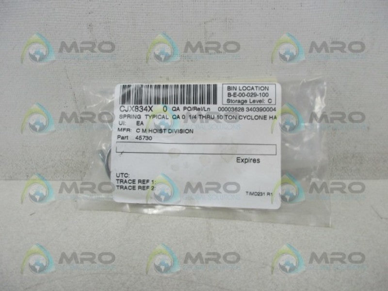 CM HOIST 45730 SPRING PAWL * NEW IN FACTORY BAG *