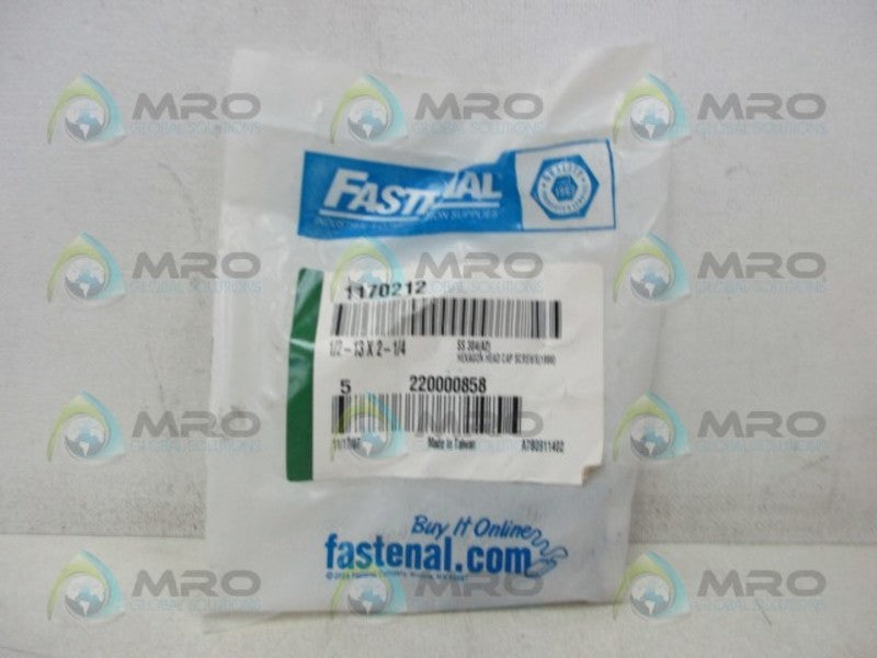 FASTENAL 1170212 HEXAGON HEAD CAP SCREW (PKG OF 5)  NSMP