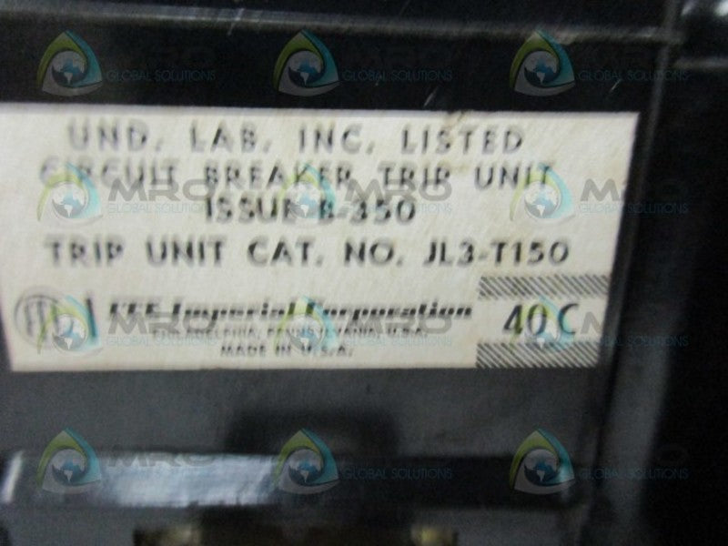 ITE JL3-T150 TRIP UNIT  UNMP