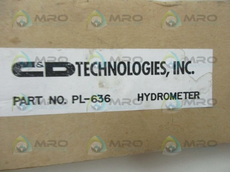 C & D TECHNOLOGIES PL-636 HYDROMETER  NSFS