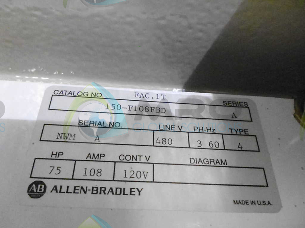 Allen Bradley 150-F108NBD w/ enclosure NSNP **GENUINE**