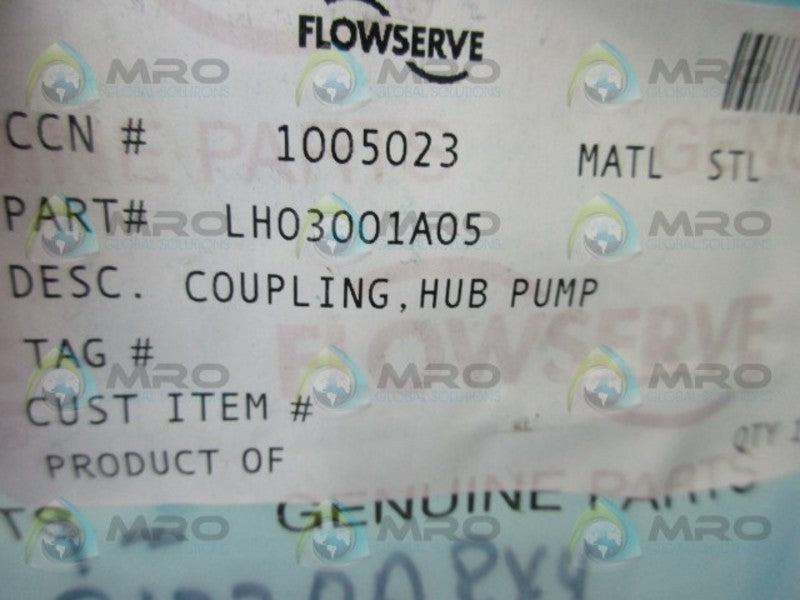 FLOWSERVE LH03001A05 COUPLING  NSMP