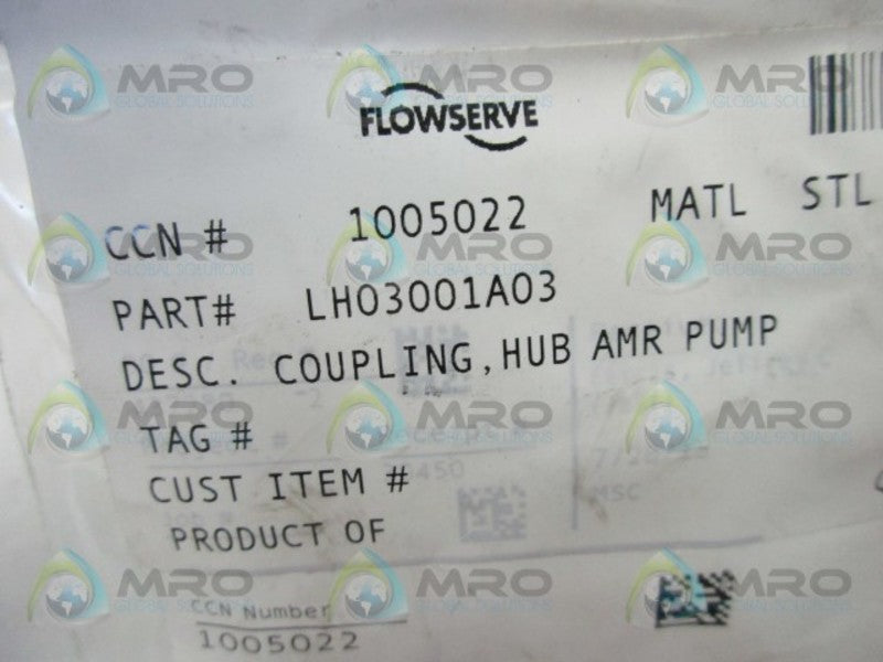 FLOWSERVE LH03001A03 COUPLING  NSMP