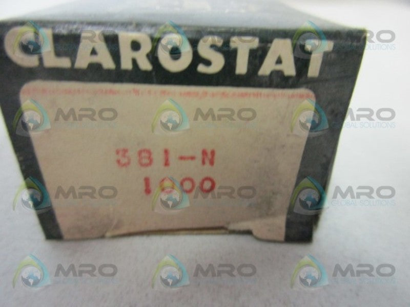 CLAROSTAT 381-N-1000 POTENTIOMETER  NSMP