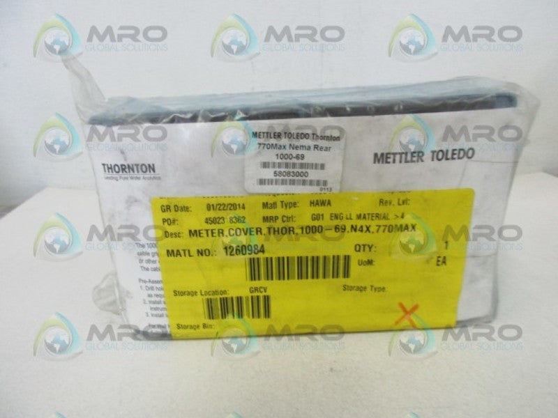 METTLER TOLEDO 1000-69 BACK COVER WALL MOUNT KIT  NSMP