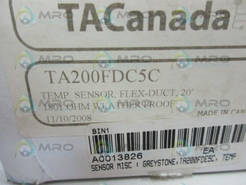 TACANADA TA200FDC5C TEMP  SENSOR FLEX DUCT  NSMP