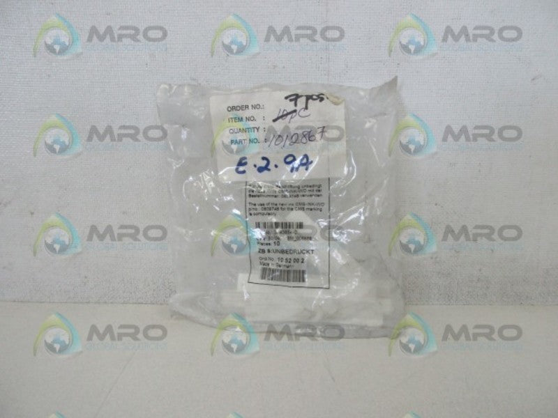 PHONEIX CONTACT 1052002 ZB 8: UNBEDUCKT (PK OF 7)  NSNP IN BAG