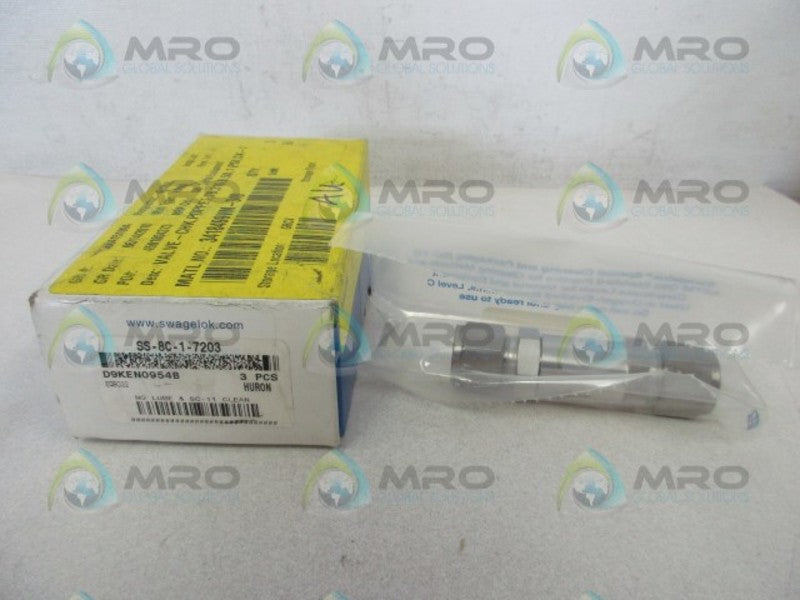 SWAGELOK SS-8C-1-7203 POPPET CHECK VALVE  NSMP
