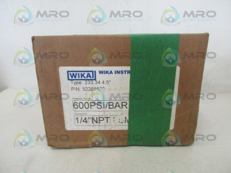WIKA 233.34 4.5" PRESSURE GAUGE 0-600  NSMP