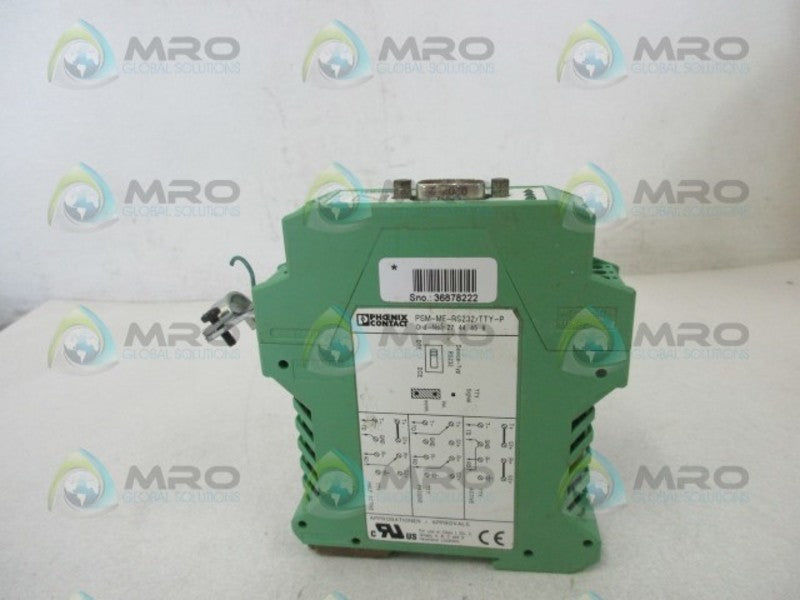 PHONEIX CONTACT PSM-ME-RS232/TTY-P INTERFACE CONVERTER  UNMP