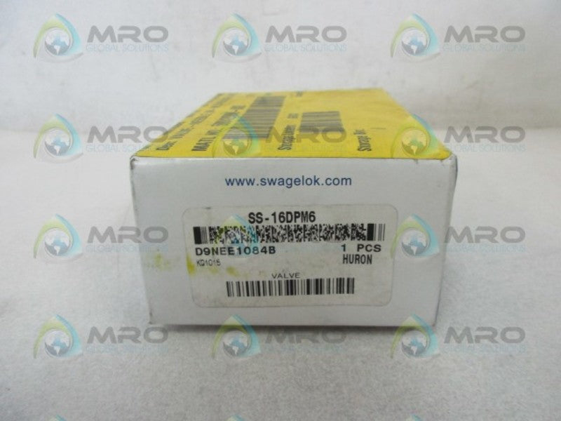 SWAGELOK SS-16DPM6 NON ROTATING STEM VALVE  NSMP
