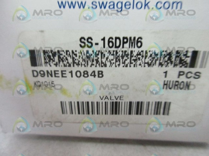 SWAGELOK SS-16DPM6 NON ROTATING STEM VALVE  NSMP