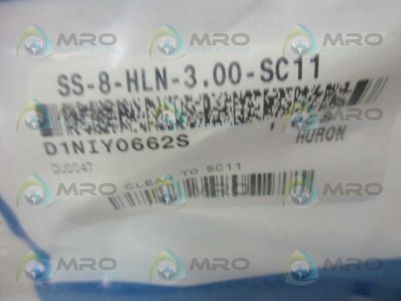 SWAGELOK SS-8-HLN-3.00-SC11 MNPT HEX NIPPLE 1/2"  * NEW IN FACTORY BAG *