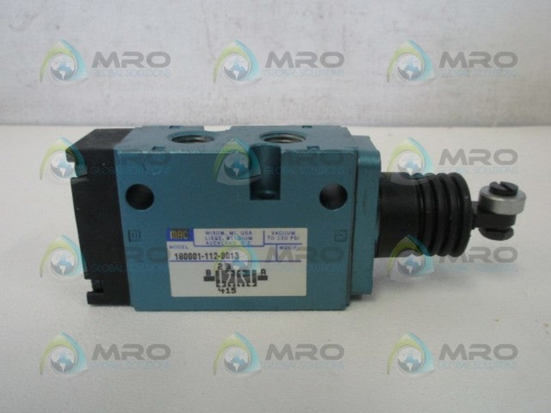 MAC 180001-112-0013 PNEUMATIC VALVE * NEW NO BOX*