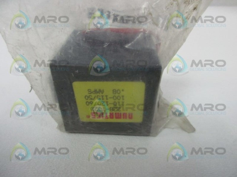 NUMATICS 228-702B VALVE COIL * NEW IN FACTORY BAG *