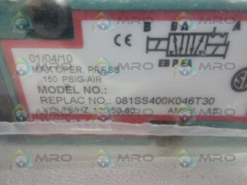 NUMATICS 081SS400K046730 SOLENOID VALVE * NEW IN BAG *