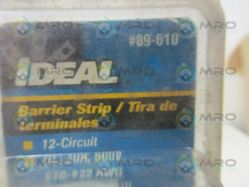 IDEAL 89-610 TERMINAL BLOCK * NEW IN ORIGINAL PACKAGE *