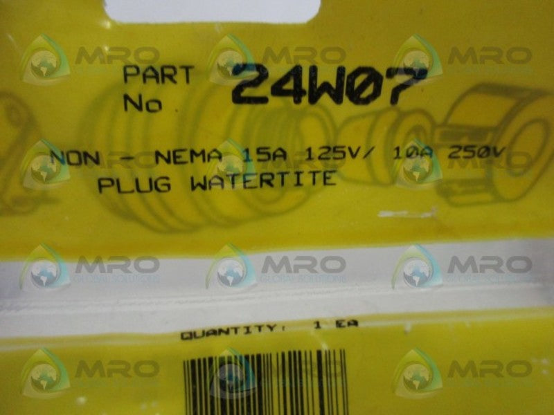 DANIEL WOODHEAD 24W07 PLUG WATERTITE * NEW IN FACTORY BAG *